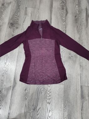 Columbia Women's Plum Half-Zip Pullover - Heathered Front Panel